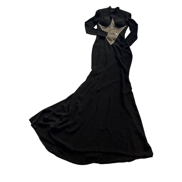 Valdrin Sahiti Couture Gown in Black - Picture 1 of 8
